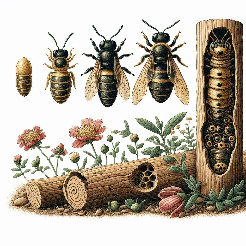 Carpenter Bee Lifecycle